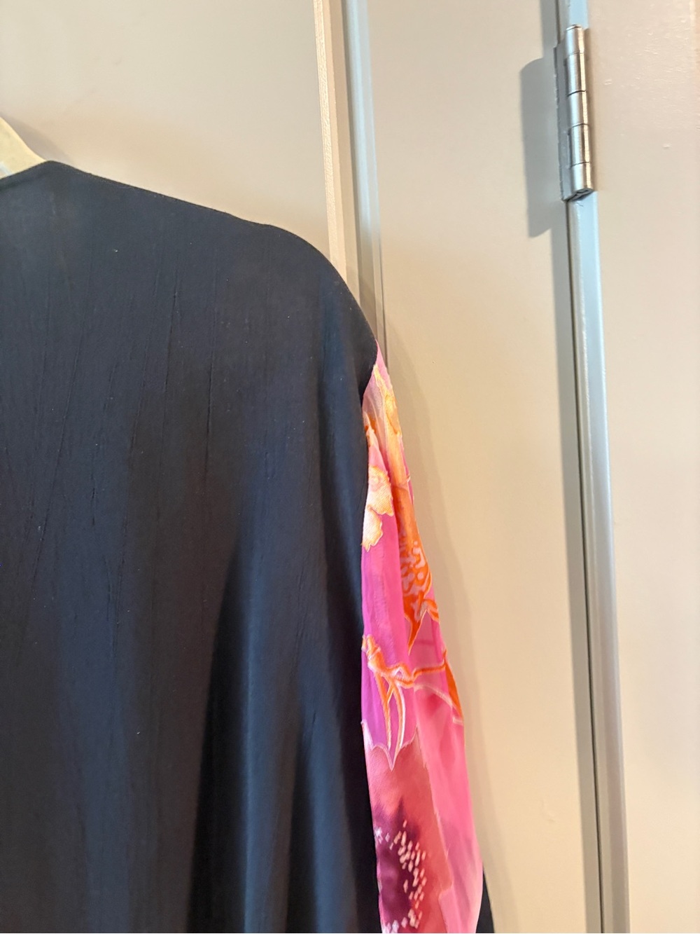 VINTAGE Spencer Alexis Floral Kimono Jacket Sheer Boho Open Front XL - Picture 15 of 16